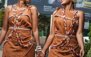 young Kikuyu women in traditional attires