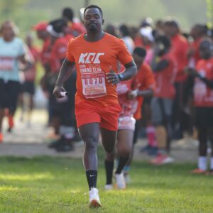 Charley Kamau aka Blackman, a footballer turned runner and a member of Karura Running Club